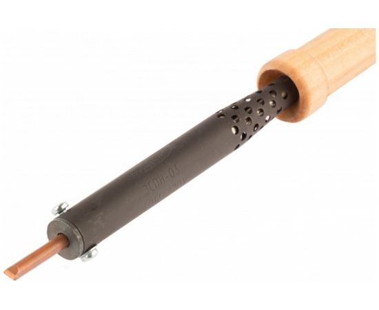 Электрический паяльник СИБРТЕХ ЭПСН-03-40/220 деревянная ручка Россия 91302 