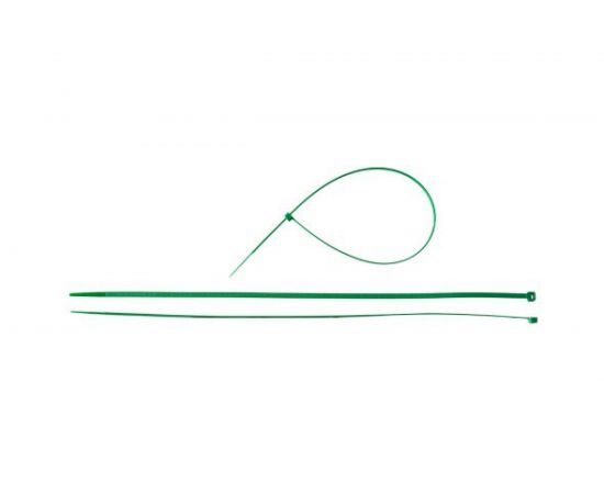 Нейлоновый хомут Зубр МАСТЕР зеленый, 4,8 мм x 400 мм, 100 шт 309060-48-400 