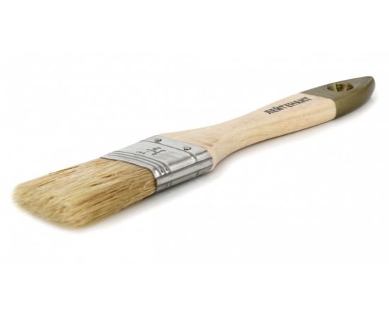 Плоская кисть ZOLDER Армейская Лейтенант 38 х 11 мм, натуральная щетина, деревянная ручка 126020а 