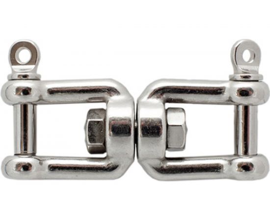 Вертлюг, "скоба-скоба" ЕВРОПАРТНЕР D6 мм, нержав. сталь, 1 шт G1 6406 