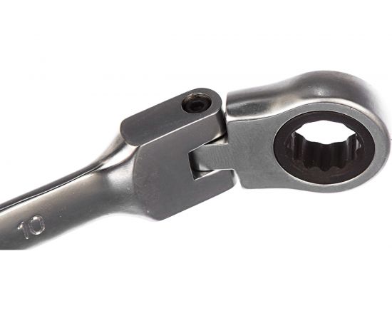 Комбинированный ключ трещоточный с шарниром 10мм AV Steel AV-315210 – изображение 2