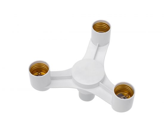 Цокольный разветвитель REXANT Е27 на 3хЕ27 белый 11-8861 – изображение 2