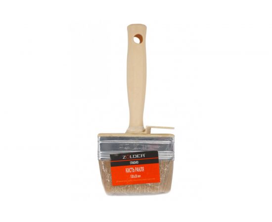 Ракля ZOLDER Standart 100 х 30 мм, натуральная щетина, ручка пластик 182101m – изображение 2