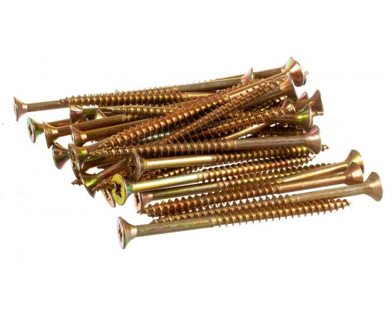 Универсальные шурупы Профикреп жёлтый цинк 6,0х90 40 шт 111220 – изображение 2