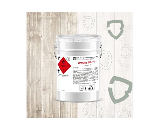 Эмаль ЗАГОРСКИЙ ЛАКОКРАСОЧНЫЙ ЗАВОД ПФ-115 белая 5 кг ZLK05362 – изображение 2