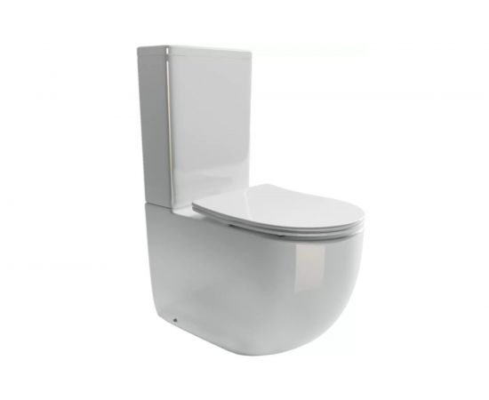 Напольная пристенная чаша унитаза Ceramica Nova METROPOL Rimless CN4001-B – изображение 2