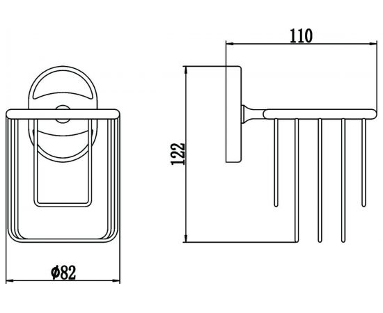 Держатель для освежителя воздуха Savol хром S-007033-1 23252 – изображение 2