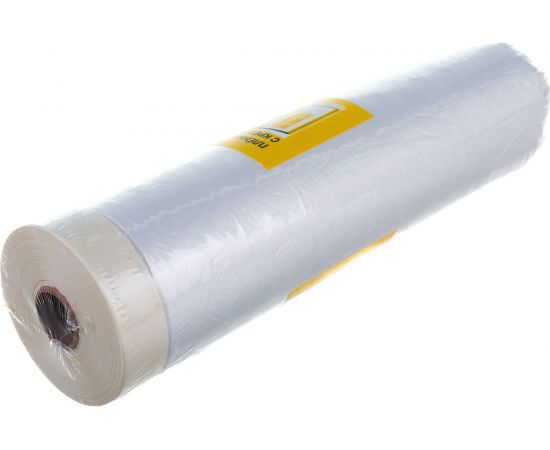 Пленка защитная с малярной клеящей лентой (3.5х16 м) Лазурный берег 350см х 16м – изображение 2