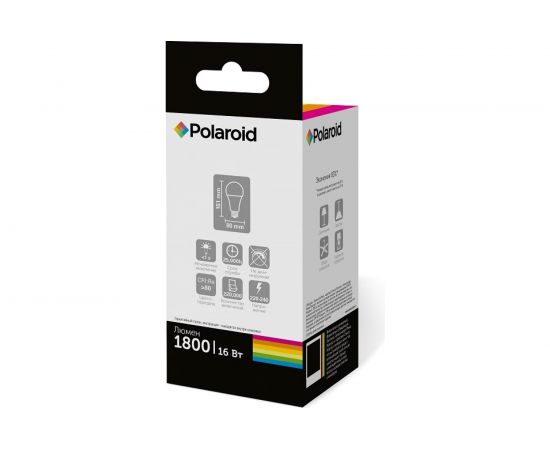 Светодиодная лампа Polaroid 220V A80 16W 3000K E27 1800lm PL-A8016273 – изображение 2