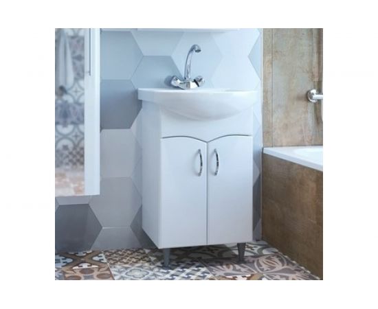 Тумба для ванной комнаты Mixline ФОРМАТ-52 под умывальник Альфана-52 ПВХ 525507 – изображение 2