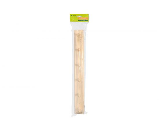 Вешалка 6-ти рожковая Банные штучки, липа, 60х7 см 32138 – изображение 3