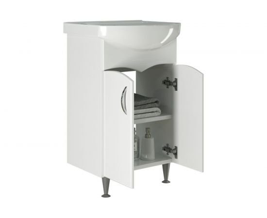 Тумба для ванной комнаты Mixline ФОРМАТ-52 под умывальник Альфана-52 ПВХ 525507 – изображение 3