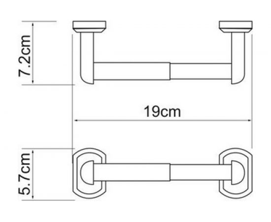 Держатель туалетной бумаги WasserKRAFT Oder K-3022 – изображение 3