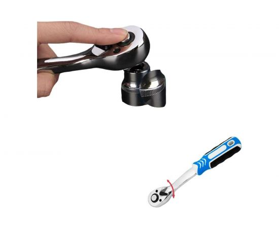 Набор инструментов GOODKING 94 предмета 1/2", 1/4" B-10094 – изображение 4