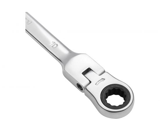 Комбинированный ключ трещоточный с шарниром 10мм AV Steel AV-315210 – изображение 4