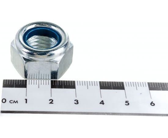 Самоконтрящаяся гайка Стройметиз М16 DIN 985, цинк уп. 1 шт 3040091 – изображение 4