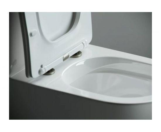 Напольная пристенная чаша унитаза Ceramica Nova METROPOL Rimless CN4001-B – изображение 5