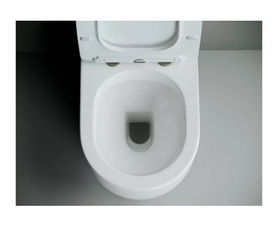 Напольная пристенная чаша унитаза Ceramica Nova METROPOL Rimless CN4001-B – изображение 6