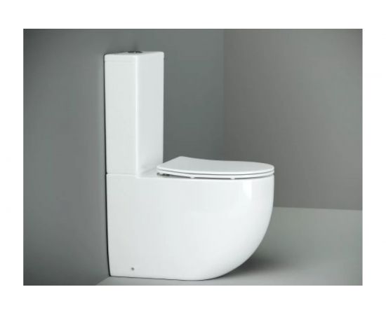 Напольная пристенная чаша унитаза Ceramica Nova METROPOL Rimless CN4001-B – изображение 9