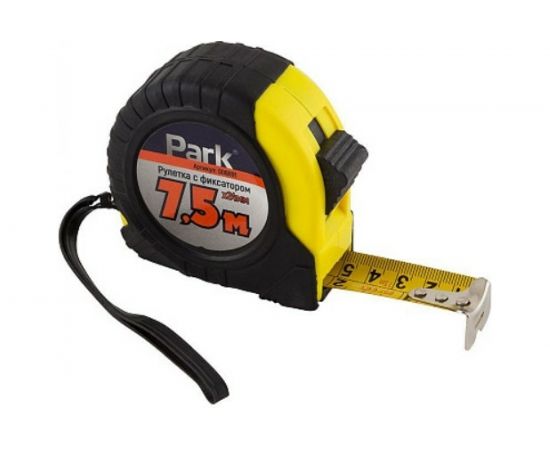Рулетка с фиксатором Park ПВХ корпус 7.5 м х 24 мм 006891 