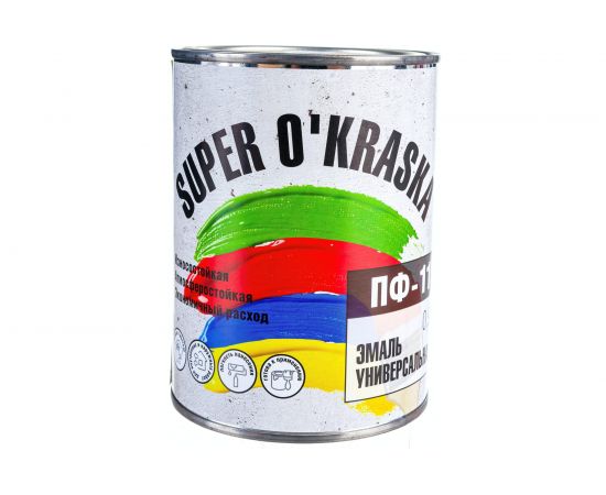 Эмаль super maler ПФ-115 Красный 0,9кг Лк-00005654 