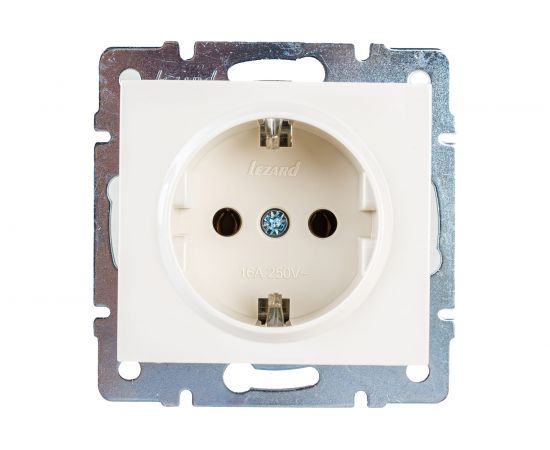 Розетка LEZARD RAIN с/ з керамика крем 703-0388-122 
