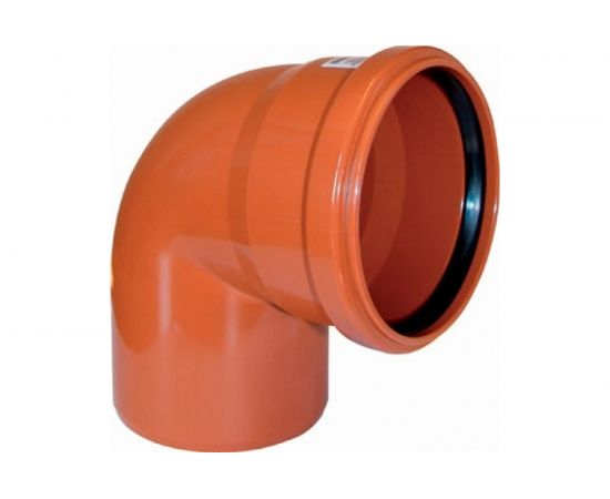 Канализационный отвод АТЛАС ПЛАСТ 90 градусов DN 110 нар. SPNCEB9000110 