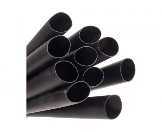 Термоусадочная клеевая трубка КВТ, ТТК 2:1-12/6 черная 74303 