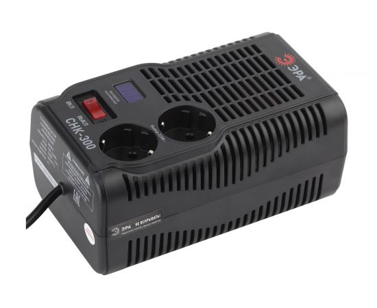 Компактный стабилизатор напряжения ЭРА СНК-300 160-260В/220В, 300ВА Б0031555 