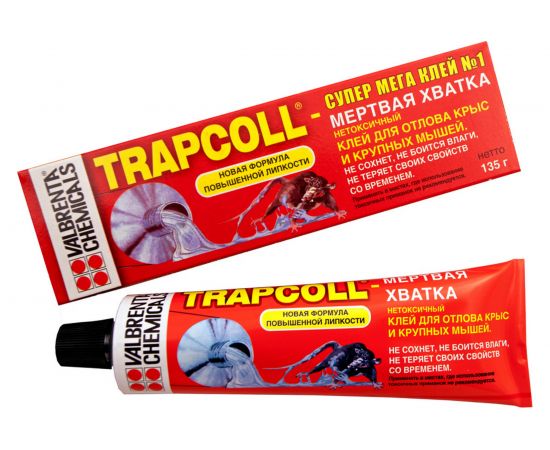 Средство от грызунов ALT Клей TRAPCOLL для отлова более крупных грызунов, туба, 135г 4607060890662 