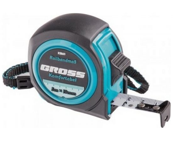 Рулетка Komfortabel, 5 м х 19 мм обрезиненный корпус GROSS 32561 