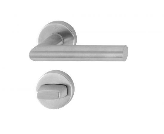 Объектный гарнитур НОРРЕ Е1400Z/42KV/42KVS RW Amsterdam WC F69 нержавеющая сталь матовая, Schnellstift, А=37-42мм, шток 8мм, 65747 