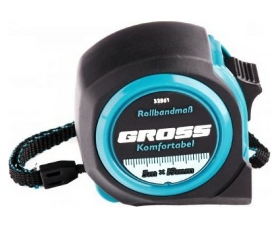 Рулетка Komfortabel, 5 м х 19 мм обрезиненный корпус GROSS 32561 – изображение 2