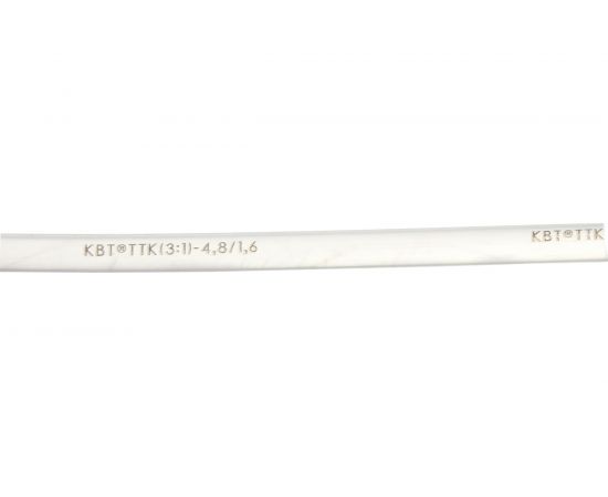 Клеевая термоусадочная трубка КВТ, ТТК-3:1-4.8/1.6 прозрачная 59682 – изображение 2