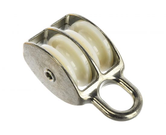 Двойной оцинкованный блок для троса, нейлоновый шкив 40мм 1шт - ярлык Tech-Krep 112732 – изображение 2