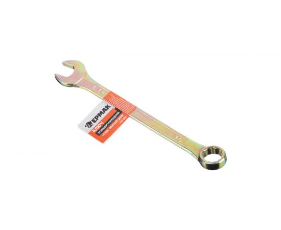 Рожково-накидной ключ ЕРМАК 14мм, желтый цинк 736-059 – изображение 2