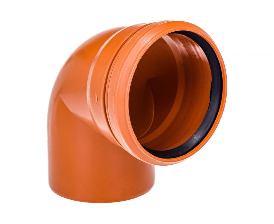 Канализационный отвод АТЛАС ПЛАСТ 90 градусов DN 110 нар. SPNCEB9000110 – изображение 3