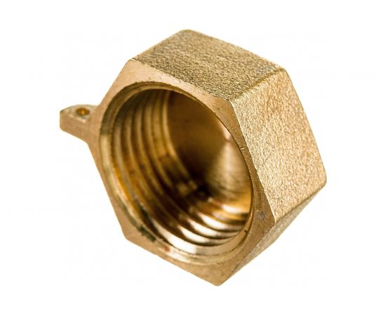 Заглушка LEXLINE 1/2 вн., латунь, с контротверстием 15 Украина 514573 – изображение 3