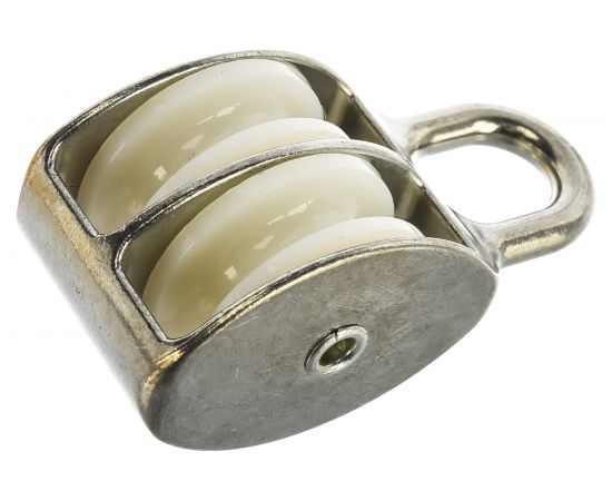 Двойной оцинкованный блок для троса, нейлоновый шкив 40мм 1шт - ярлык Tech-Krep 112732 – изображение 3