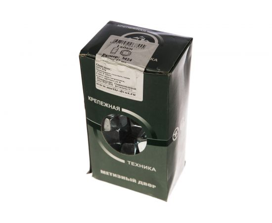 Шестигранная гайка Метизный двор M24 DIN 934, 25 шт. 4607159067555 – изображение 3