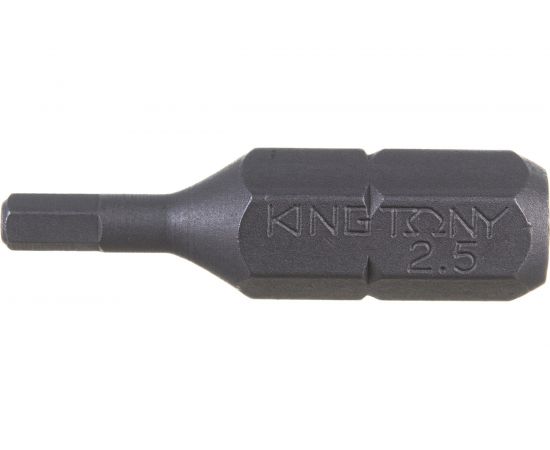 Вставка бита торцевая 1/4, HEX, 2,5 мм, L=25 мм KING TONY 102525H – изображение 3
