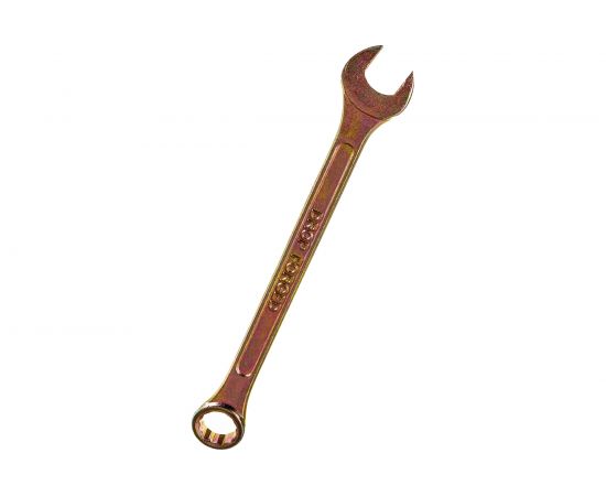 Рожково-накидной ключ ЕРМАК 14мм, желтый цинк 736-059 – изображение 3