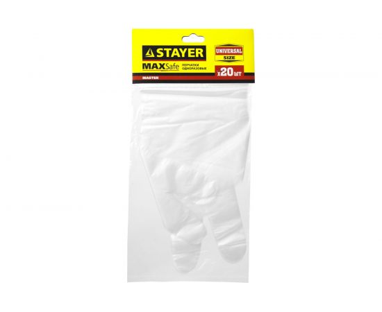 Одноразовые полиэтиленовые перчатки STAYER MASTER 20 шт 1150-H20_z01 – изображение 3