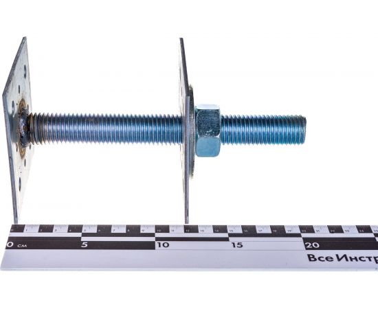 Регулировочный лифт Tech-Krep 100х100х6,0 мм со шпилькой М24 Н=150 мм - накл. 124427 – изображение 4