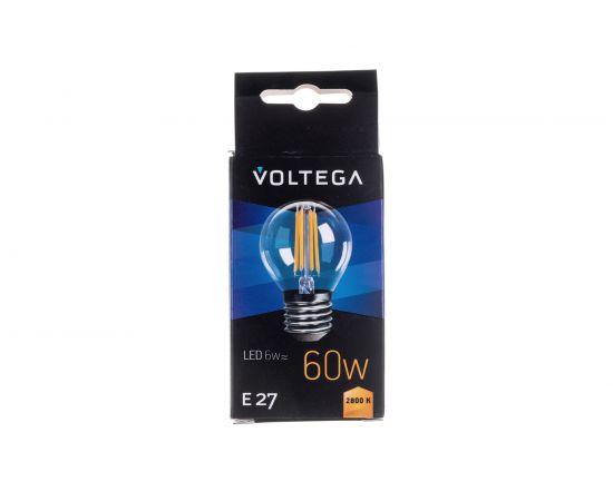 Светодиодная лампа VOLTEGA Шар Е27 2800К 6W 7023 – изображение 4