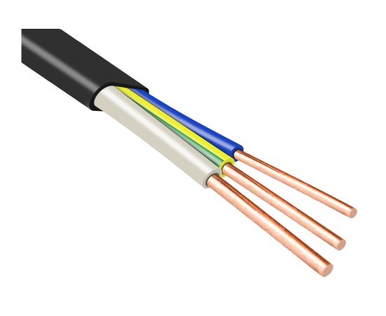 Кабель ЭлПроКабель твердый плоский негорючий малодымный ВВГп-нгА LS 3x1,5 10М ГОСТ 4630017849192 – изображение 4