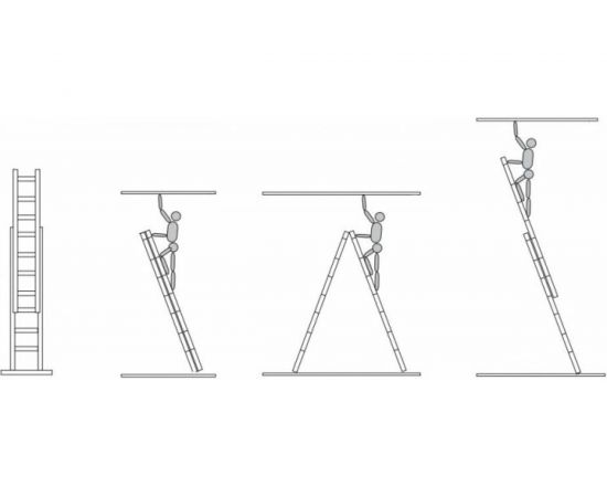Двухсекционная лестница Новая Высота 2х8 604208 – изображение 4