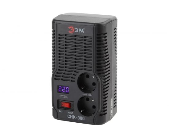 Компактный стабилизатор напряжения ЭРА СНК-300 160-260В/220В, 300ВА Б0031555 – изображение 5