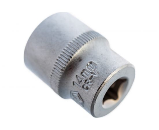 Торцевая головка КОБАЛЬТ 1/4, 14мм, Cr-V 643-323 – изображение 6