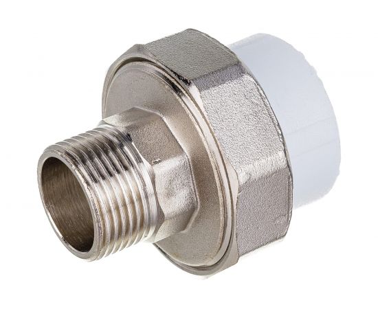 Комбинированная муфта VALFEX PP-R белая, разъем 32х3/4 дюйма НР 10156220 127-0226 